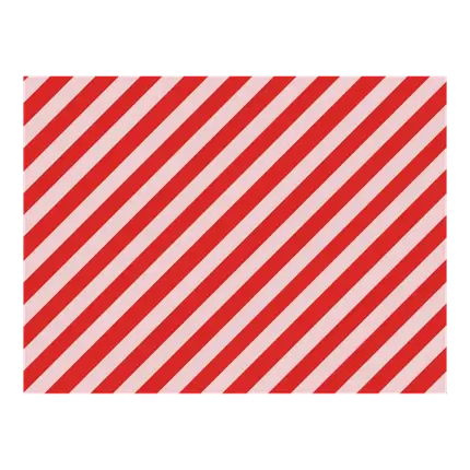 Gift wrapping paper - Rayures roses et rouges - 70x200cm