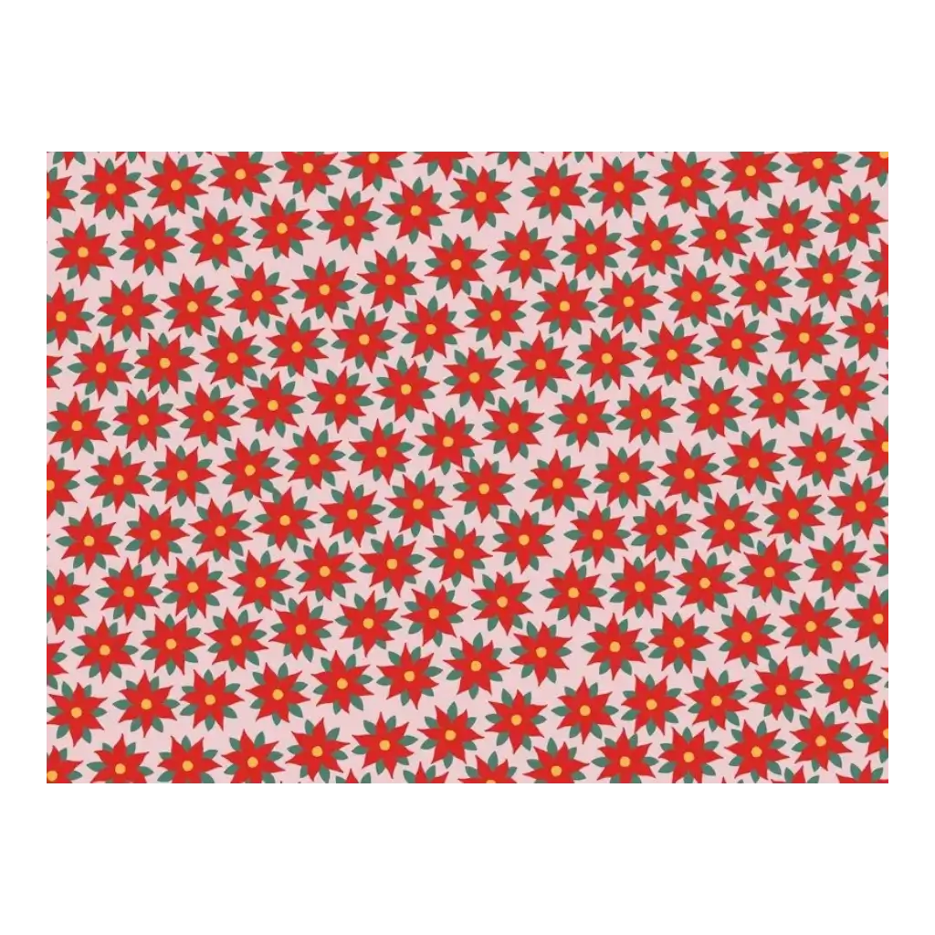 Gift wrap - Étoile de Bethléem Rouge&Rose - 70x200cm