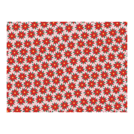 Gift wrap - Étoile de Bethléem Rouge&Rose - 70x200cm