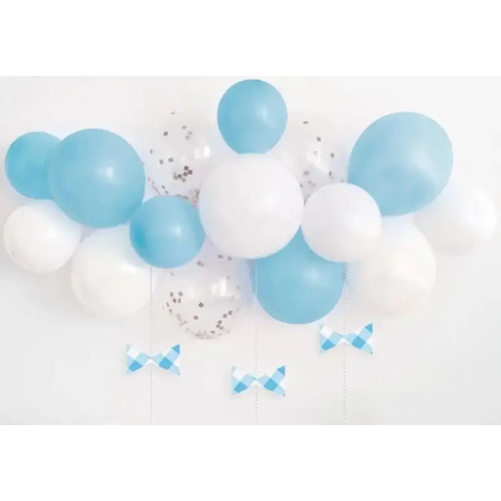 Balloon Kit for Arch - Blue/White/Transparent