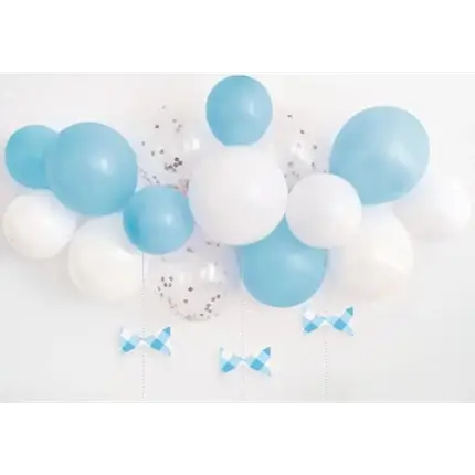 Balloon Kit for Arch - Blue/White/Transparent