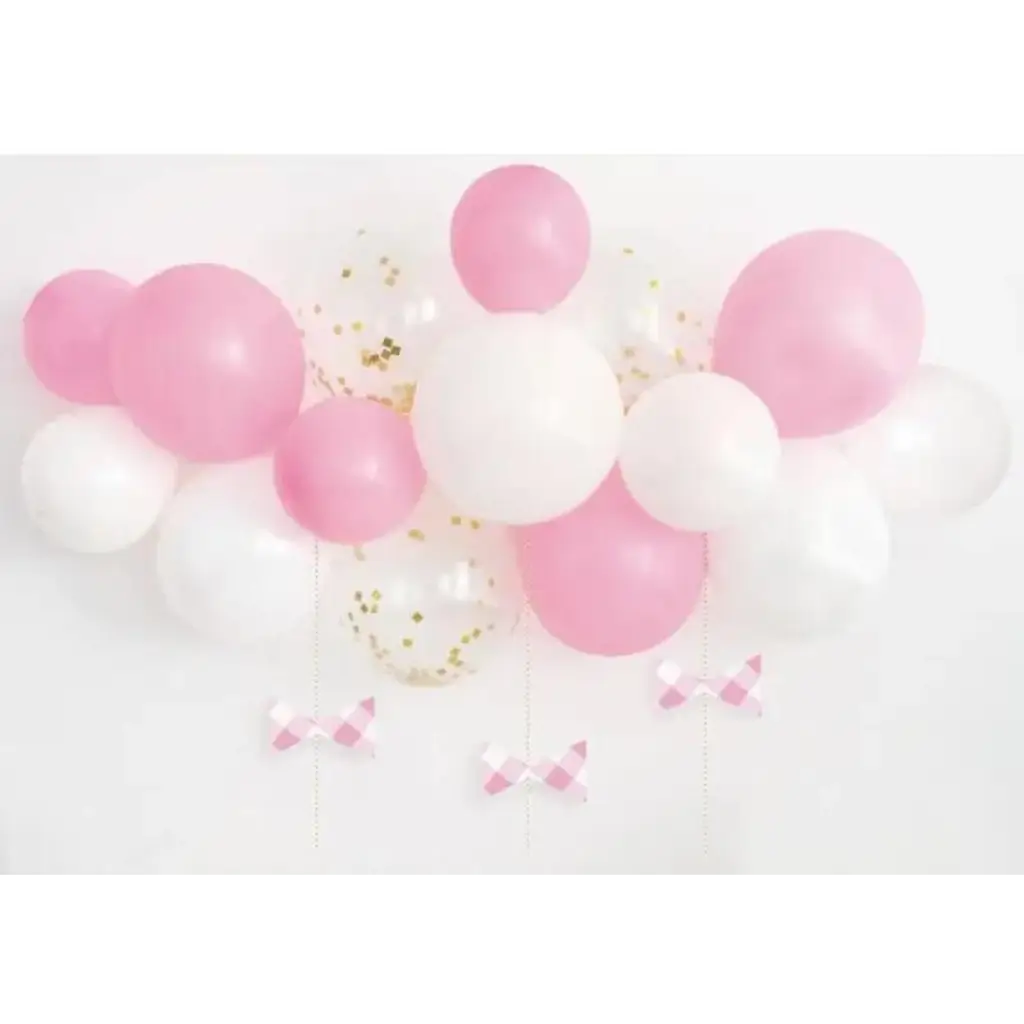 Balloon Kit for Arch - Pink/White/Transparent