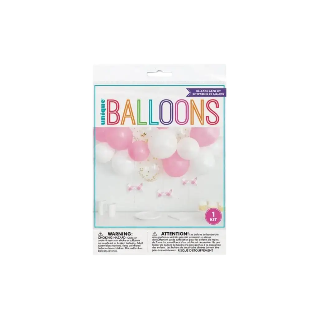 Balloon Kit for Arch - Pink/White/Transparent