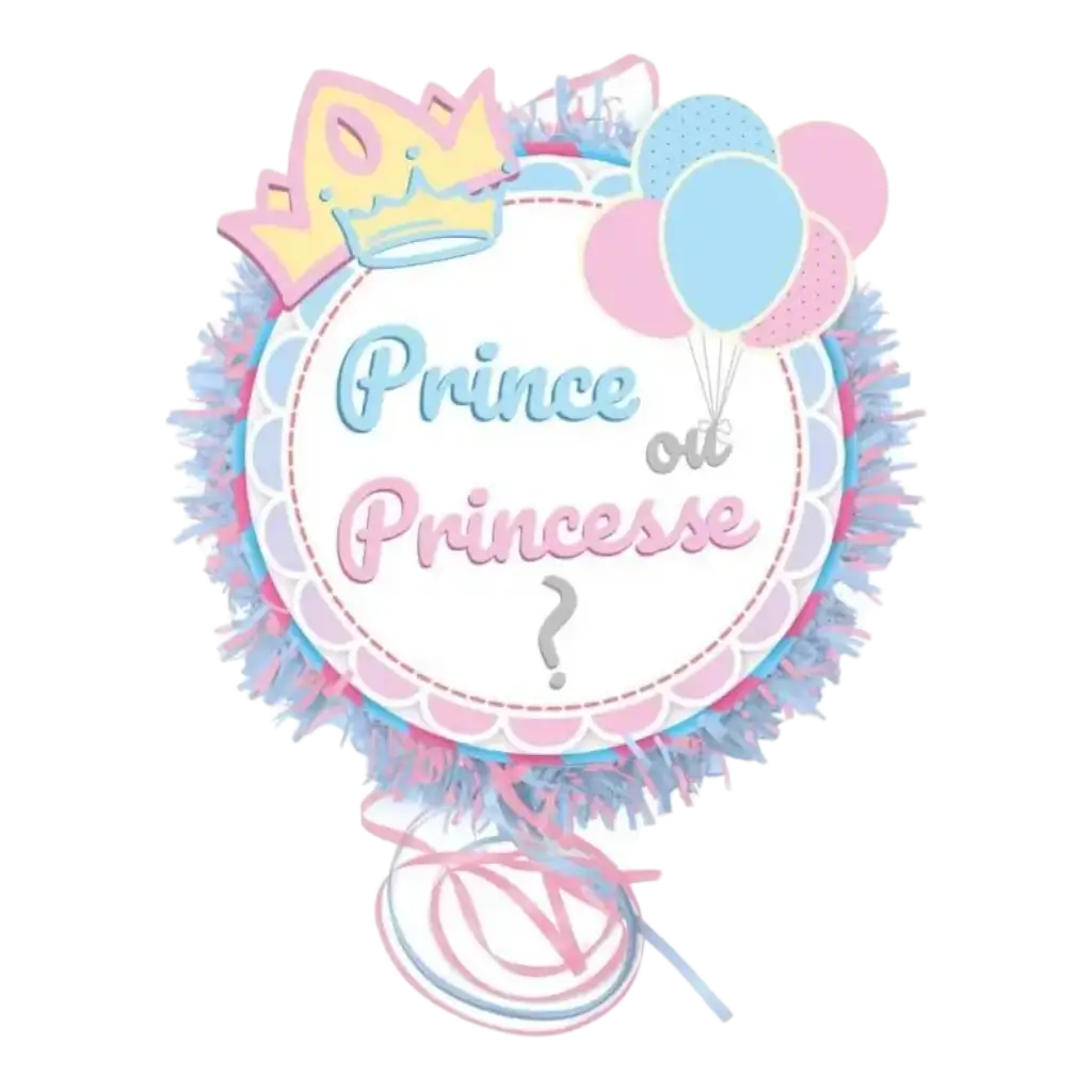 3D Pinata Prince or Princess ? -30 x 7.5 cm