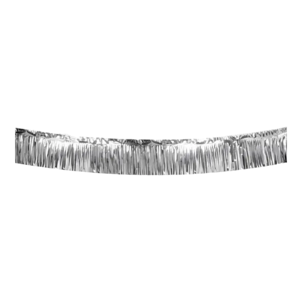 Silver fringed banner
