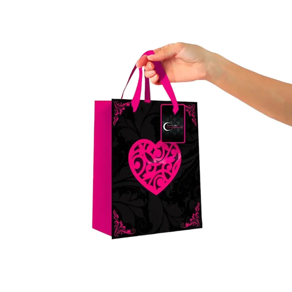 Pink and Black Gift Pouch