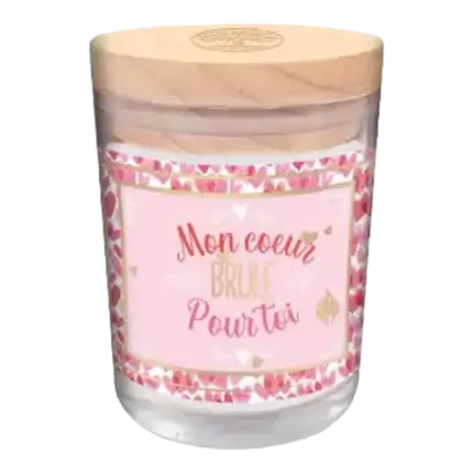 Glass Candle My heart burns for you