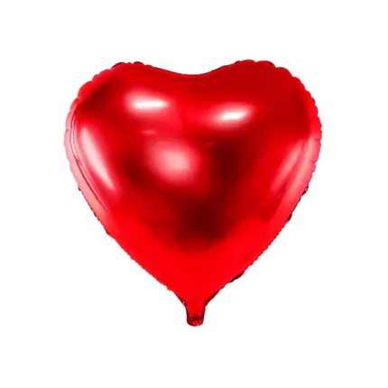Red Heart Aluminium Balloon - 45cm