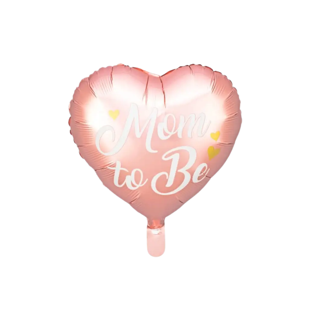 Mom to be pink aluminium heart balloon ø35cm