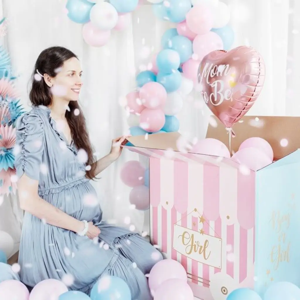 Mom to be pink aluminium heart balloon ø35cm