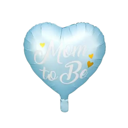 Mom to Be Blue Heart Aluminium Balloon - 35cm