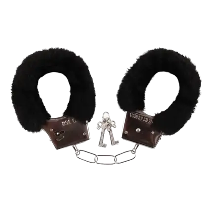 FUR CUFFS - BLACK