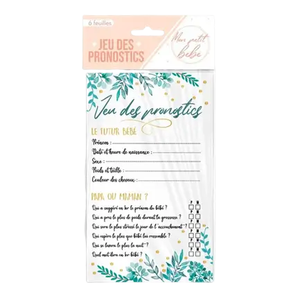 PREDICTION GAME - GENDER REVEAL - 6 PAGES