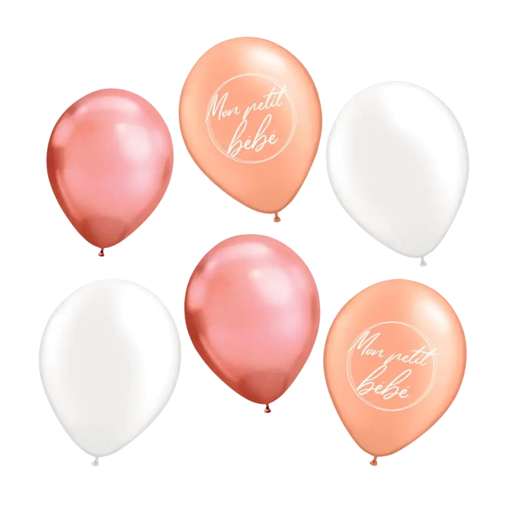My Little Baby Balloons Pink - Set of 6 - 30CM