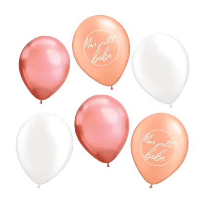My Little Baby Balloons Pink - Set of 6 - 30CM