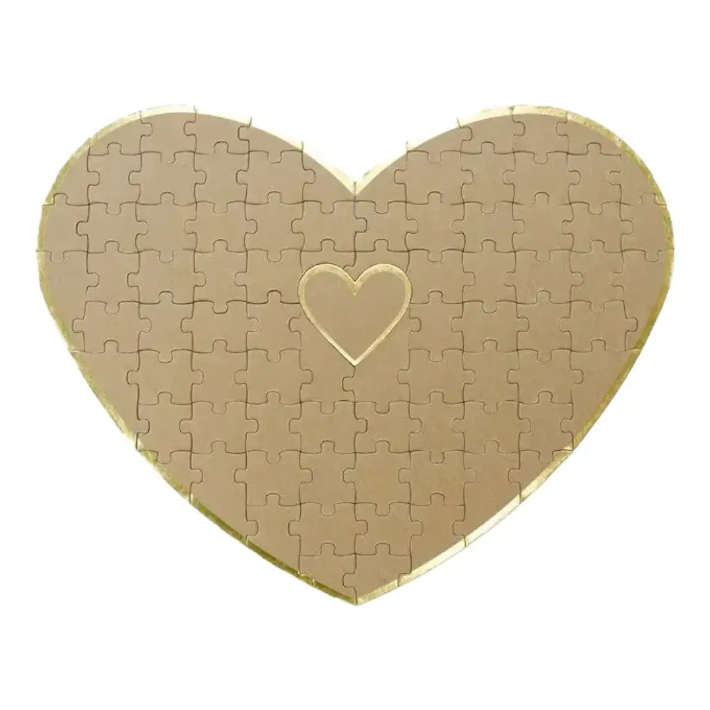 Guestbook - Heart-shaped puzzle