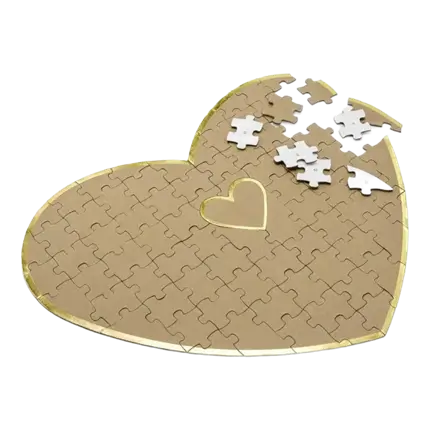 Guestbook - Heart-shaped puzzle