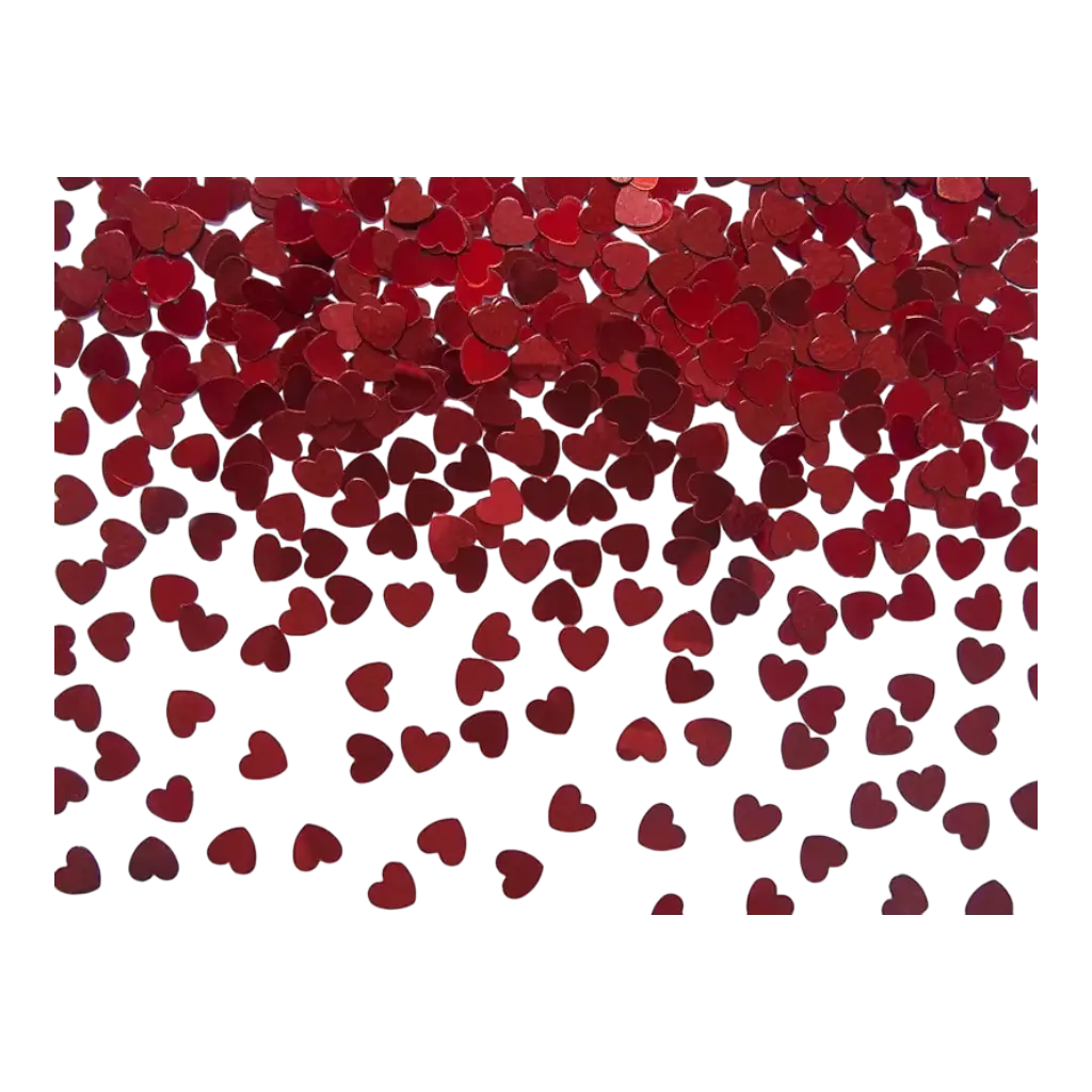 Confettis red heart - 30gr
