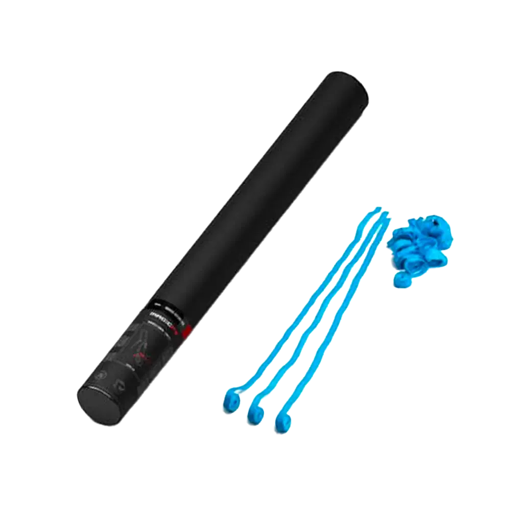 Manual confetti gun - Blue coil 50 cm - Magic FX