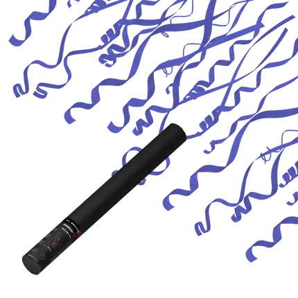 Manual confetti gun - Blue coil 50 cm - Magic FX