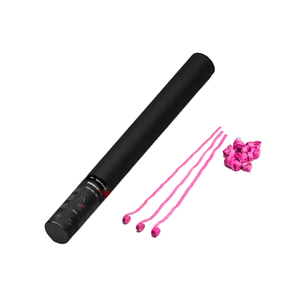 Manual confetti gun - Pink coil 50 cm - Magic FX