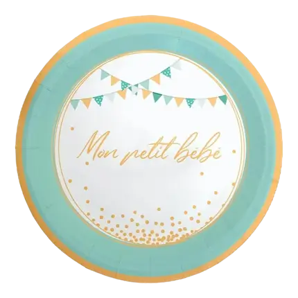 Blue plate My little baby - Set of 6