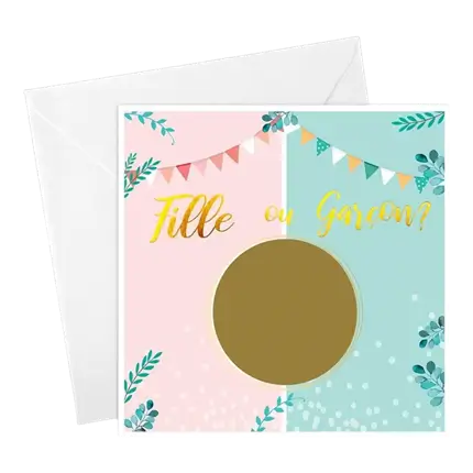 6 Girl or Boy Scratch Cards - BOY