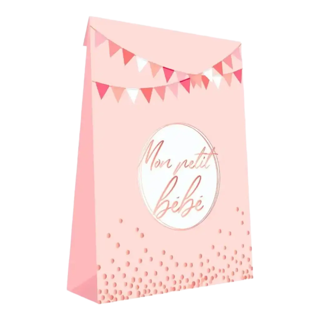 My Little Baby" Pink Gift Pouch - Set of 6