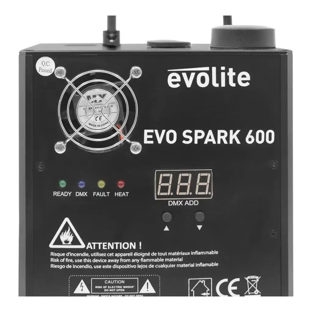 Set of 2 Cold Spark Machines - Evo Spark 600 -Evolite