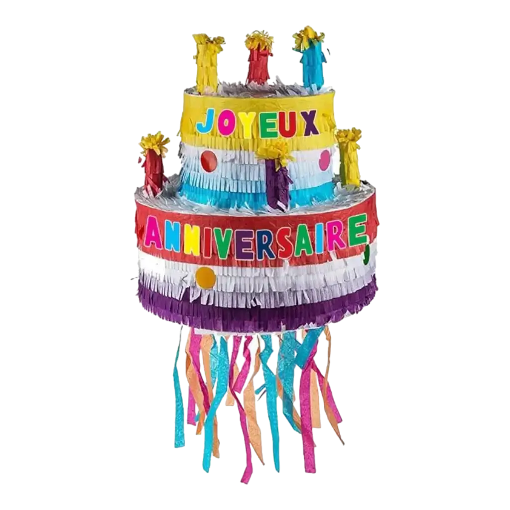 Birthday Cake Pinata - 28x28x28cm