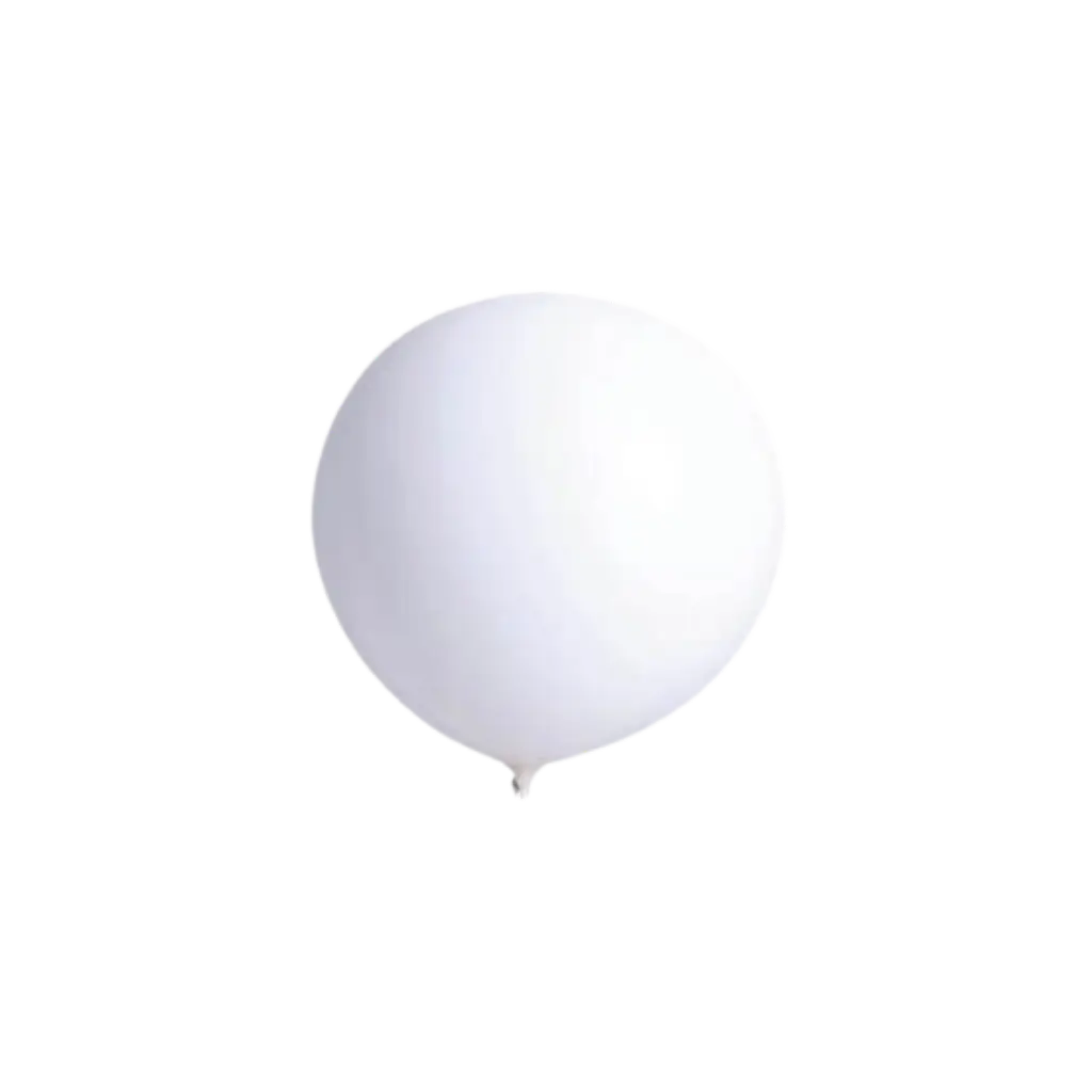 Giant White Balloon 90cm - 100% Biodegradable