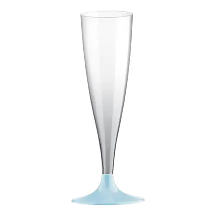 Champagne Flute 14cl - Pastel Blue Base - Set of 6