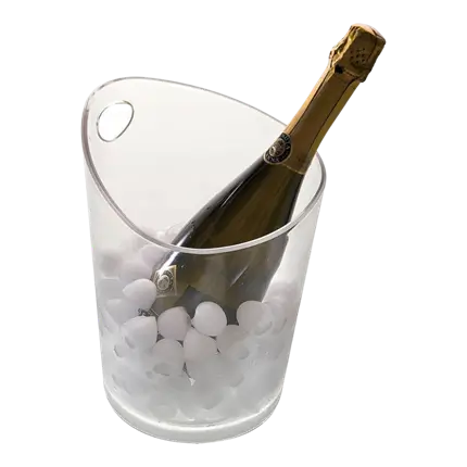 TRANSPARENT CHAMPAGNE PUCK - 26cm