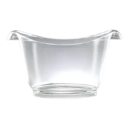 TRANSPARENT DESIGN CHAMPAGNE BOWL