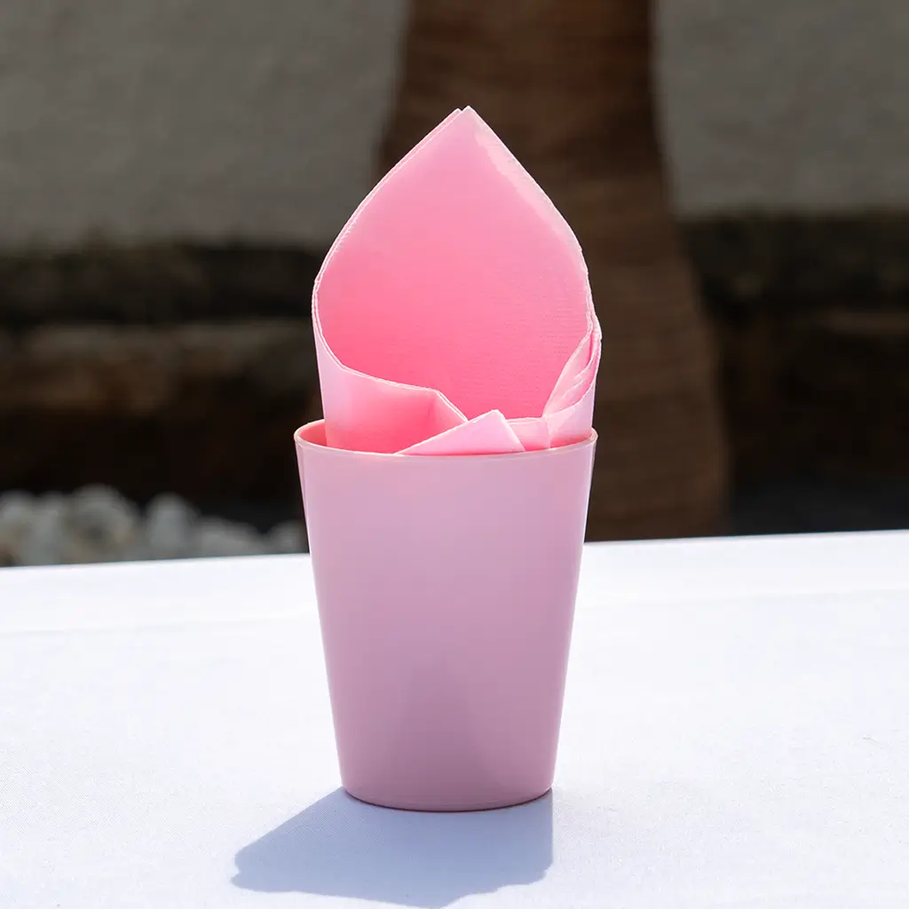 Conical PP Glass - Pastel Pink - 33cl