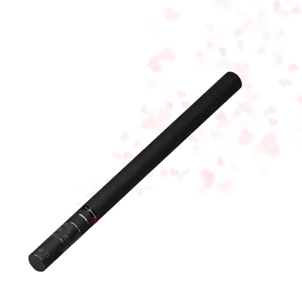 heart white manual confetti gun 80 cm