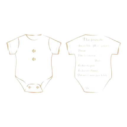 White and gold body betting set - set of 8