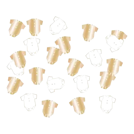 White and gold body table confetti (10gr)