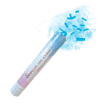 Gender Reveal Powder and Confetti Cannon - BLUE