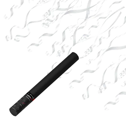 MANUAL CONFETTI GUN - WHITE COIL 50 CM - MAGIC FX