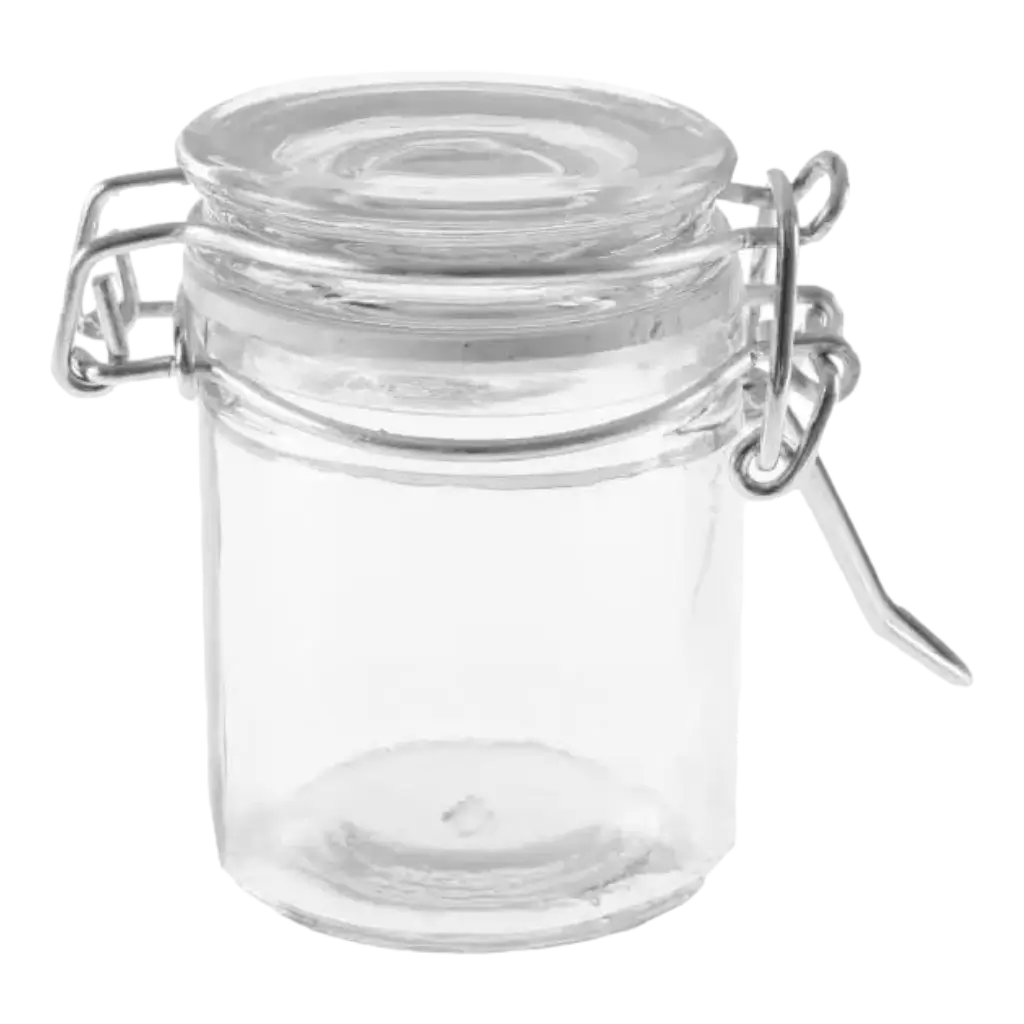Hermetic glass jar ø 4.3x6cm (set of 4)