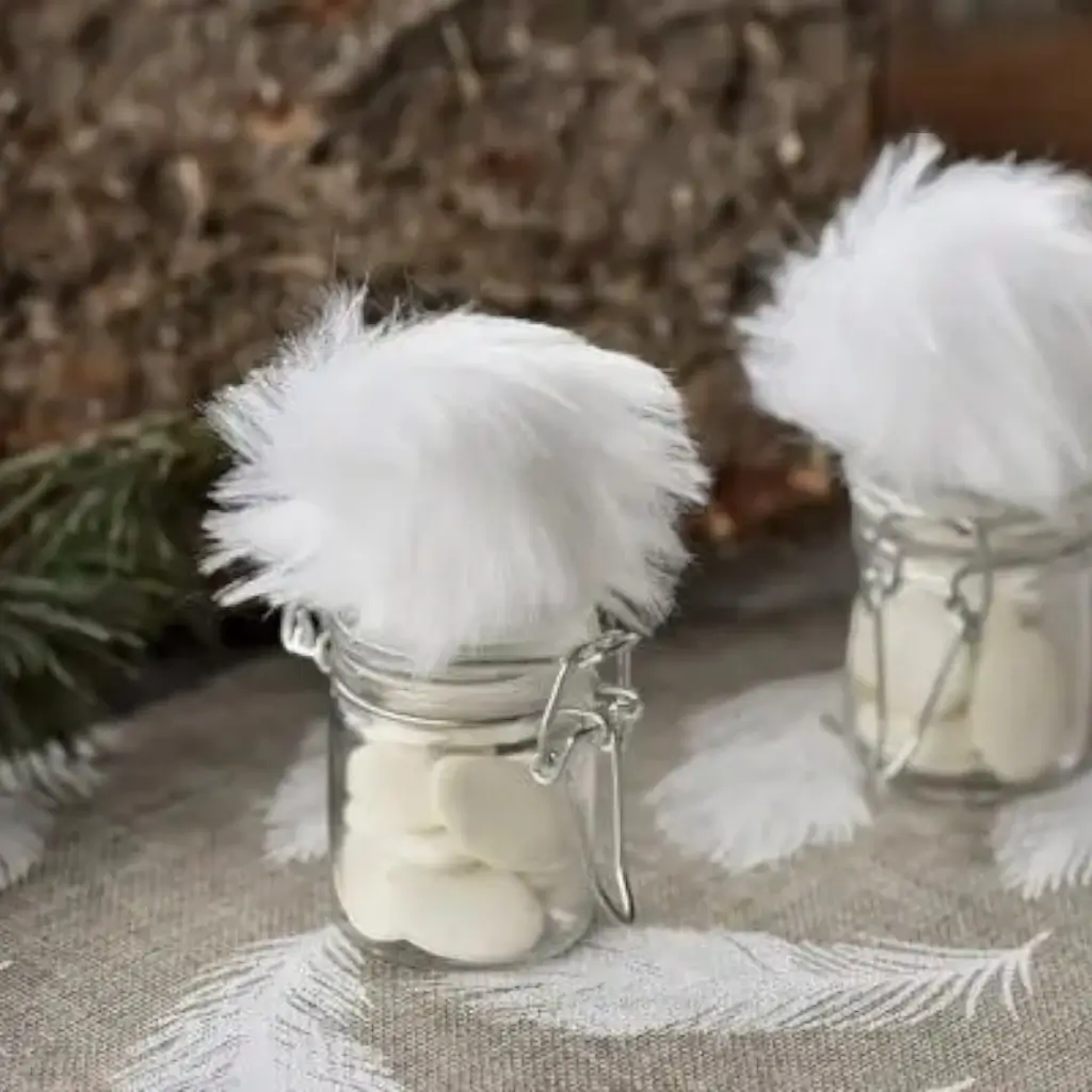 Hermetic glass jar ø 4.3x6cm (set of 4)