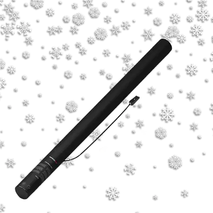 Electric confetti cannon Flocon white 80 cm