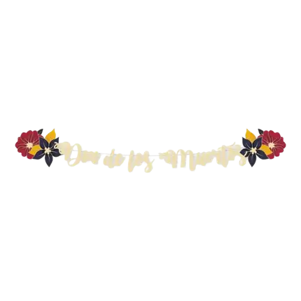 HALLOWEEN GARLAND DIA DE LOS MUERTOS - 2 METERS