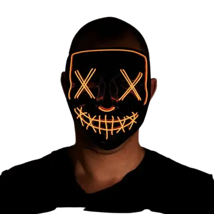 LED MASK - MOUTH + CROSS EYES