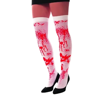 WHITE BLOODY HALLOWEEN TIGHTS