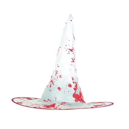 BLOODY WHITE WITCH'S HAT