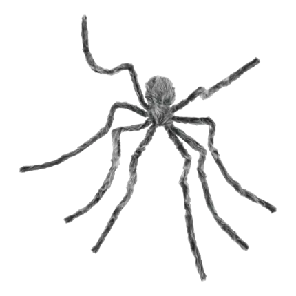 GIANT GREY VELVET SPIDER - 230CM