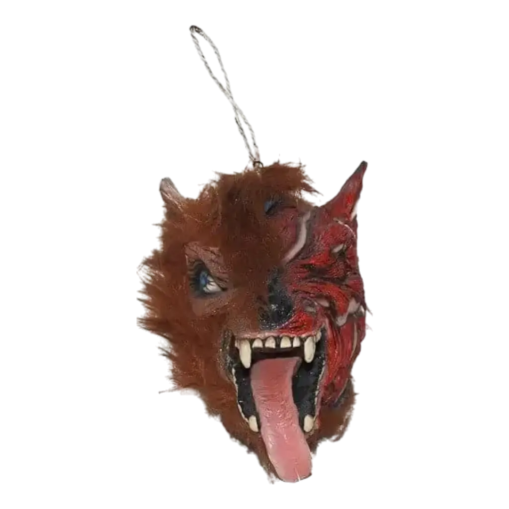 Werewolf head hanging lamp 25x20cm