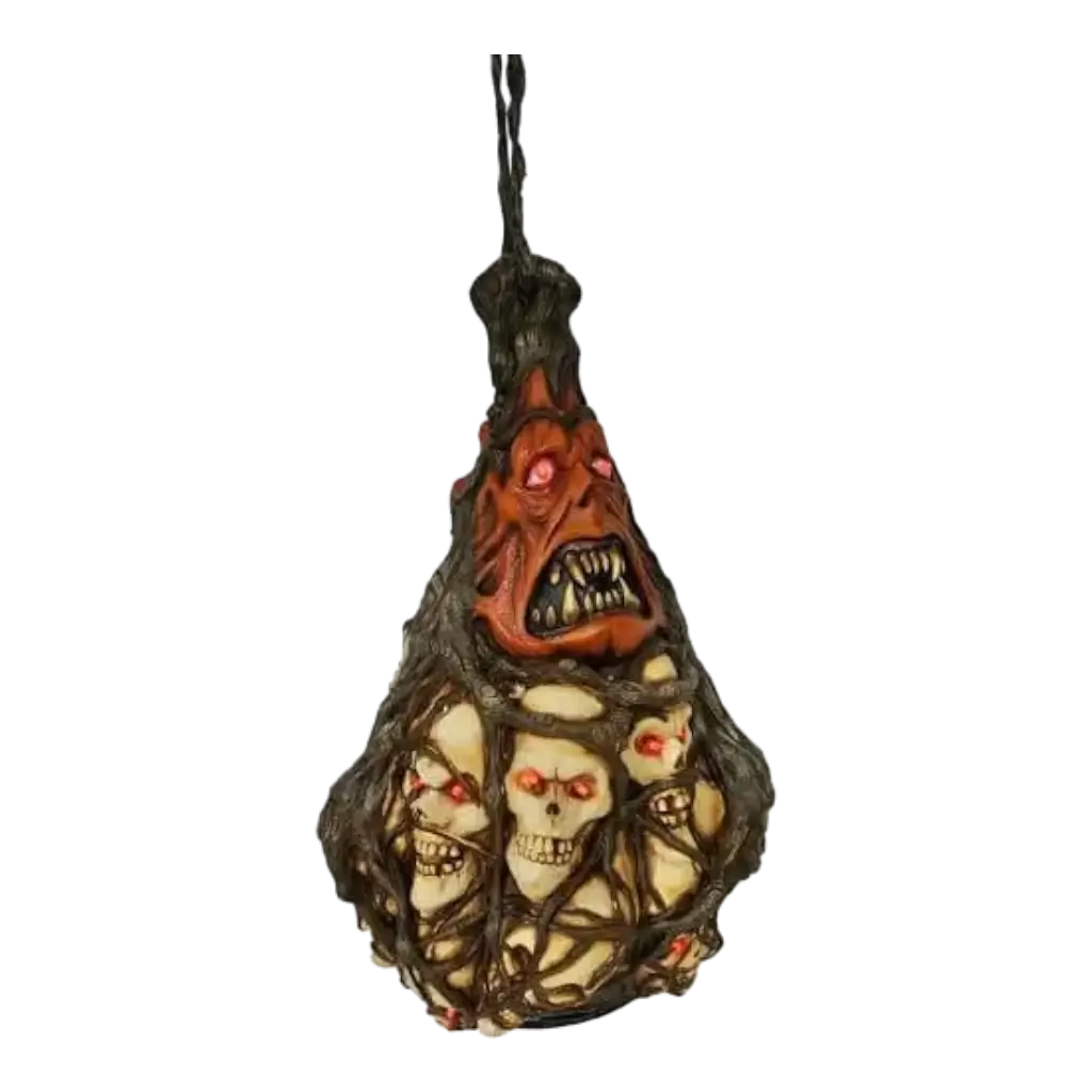 Hanging light skulls in a bag 55cm